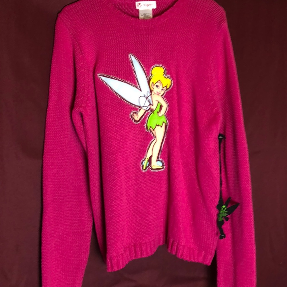PULLOVER CREWNECK SWEATER w/ TINKERBELL